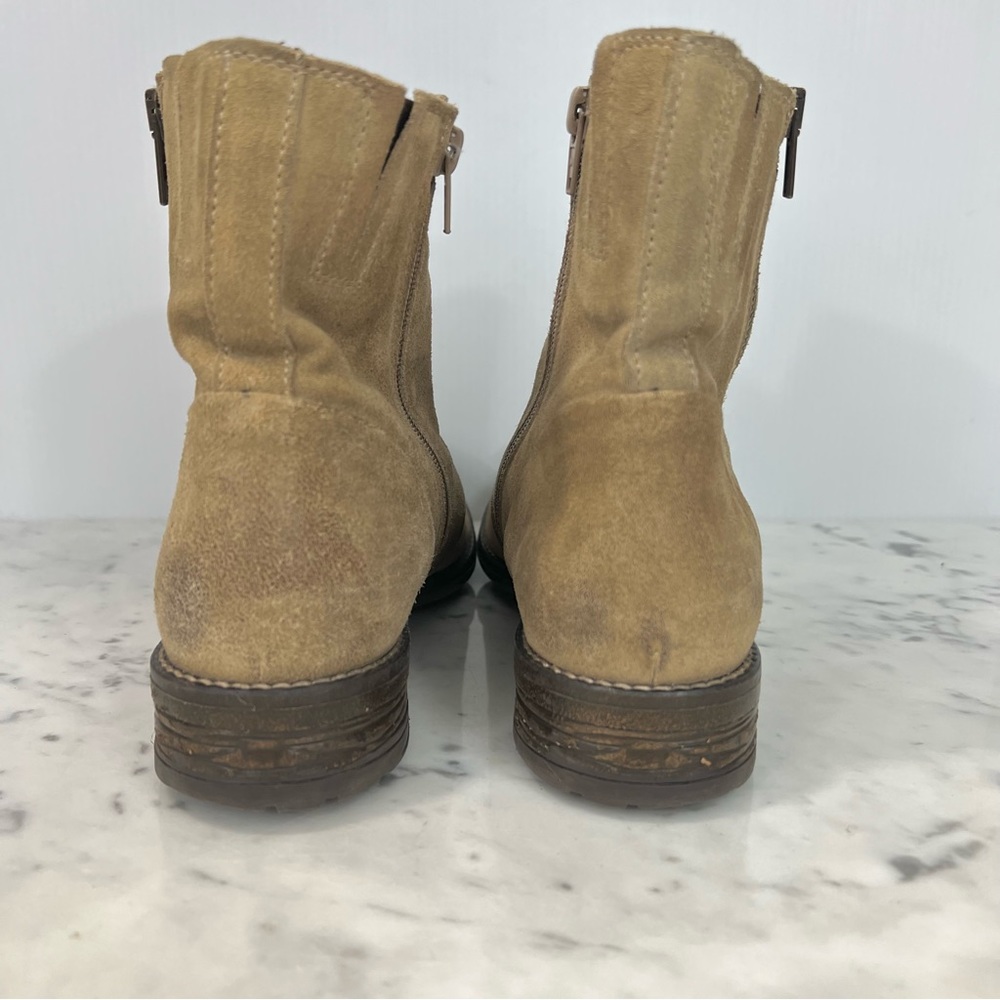 ERIC MICHAEL Ankle Boots Tan Suede Waterproof Wool Lined size 39 - Picture 6 of 14